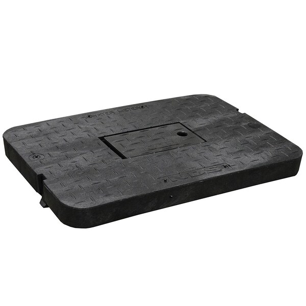 15in. Black Reader Lid for Jumbo Water Meter Box